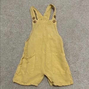 Zara Sunny Yellow Kids Overalls